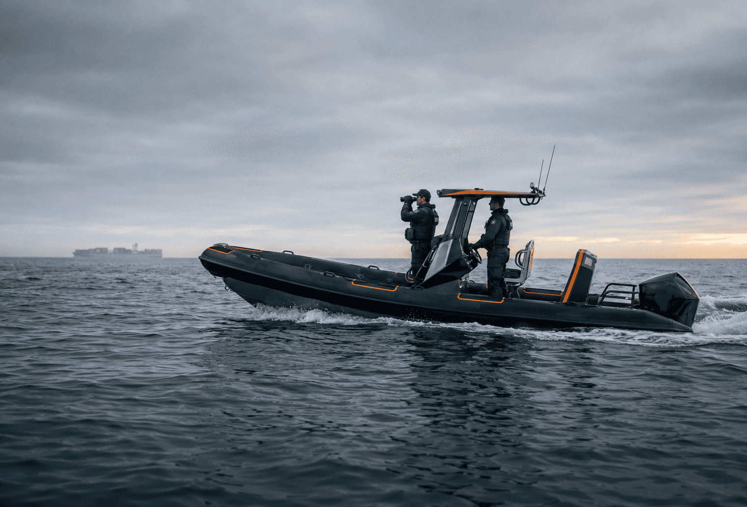 Cross Water platform on patrol
